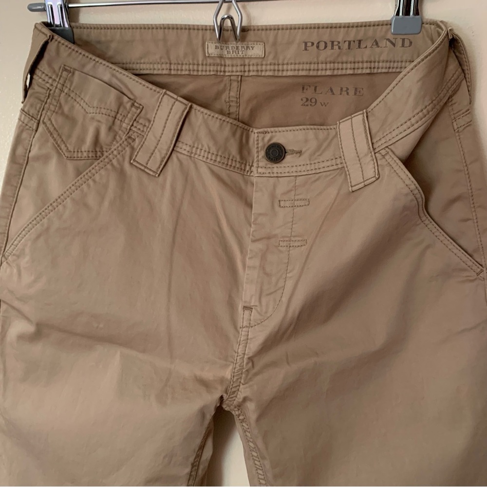 Burberry • 29 • Portland Khaki Tan Wide Leg Flare Trouser Pants - Picture 2 of 4